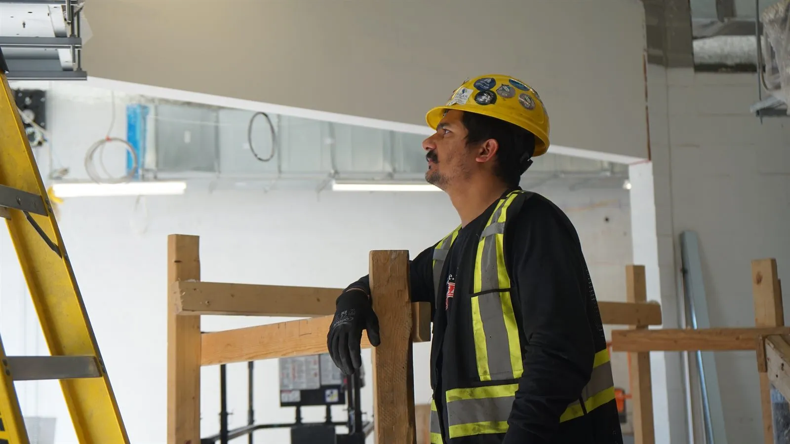 Overhead Door Co technician on a commercial service call