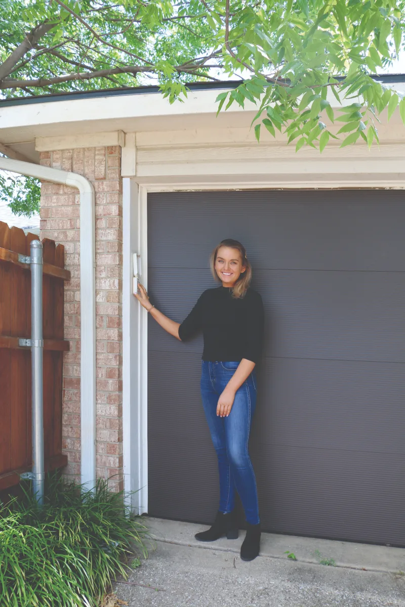 residential · keypad install, suburban single-car door